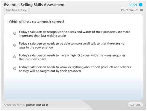 sales skills assessment