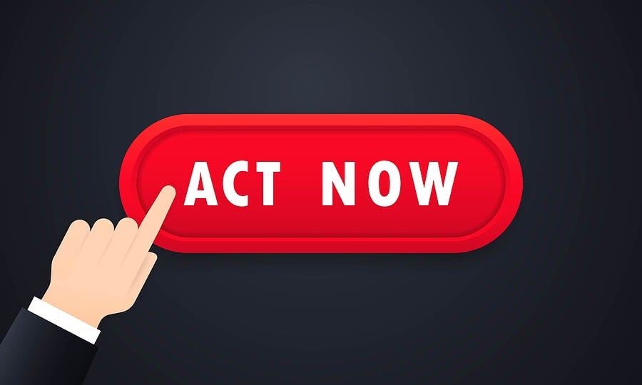 Act Now Button On White Background. Act Now Icon. Call Business