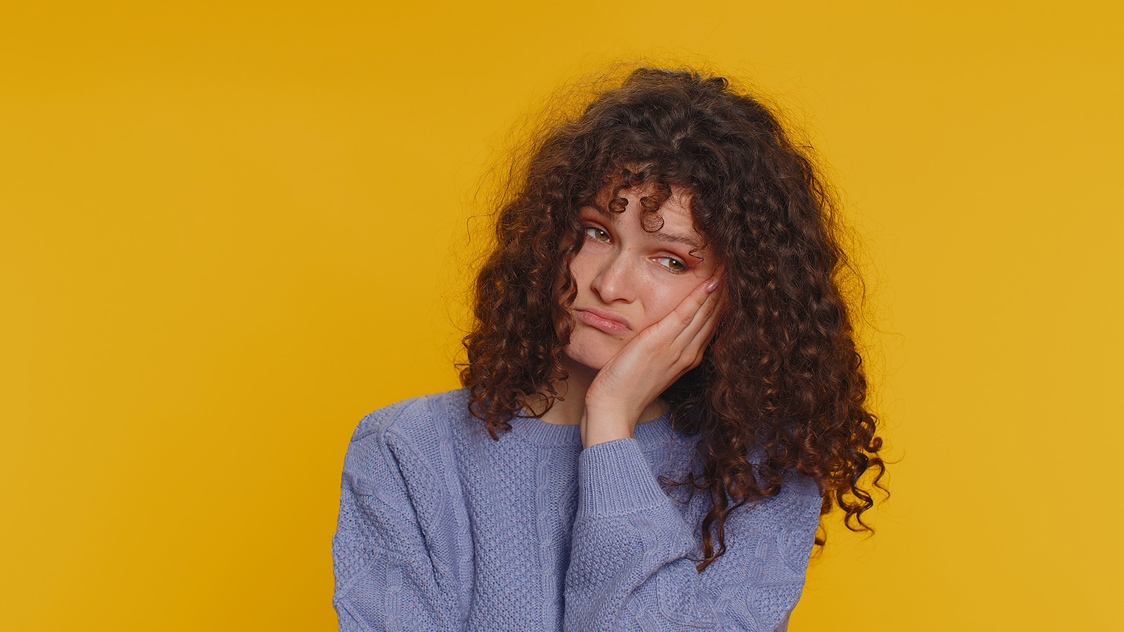 bored woman expression