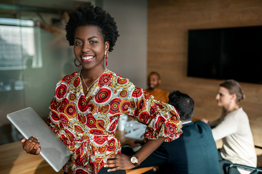 Beautiful Young Smiling Professional Black African Business Woma