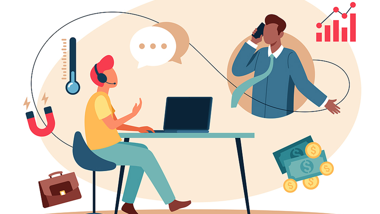 cold calling illustration