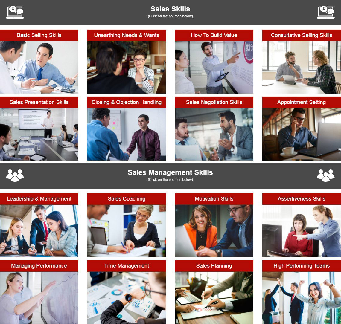 Courses collage