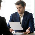Businessman not happy with contract