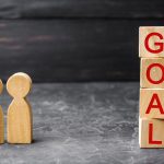 Wooden figures and goal blocks