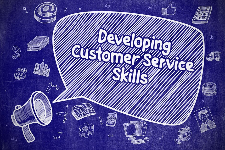 developing customer skills graphic