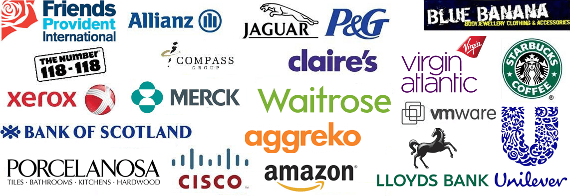 Logo list of our clients who have used us for consultative selling training courses