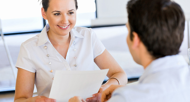 A non sales person talking to another business person