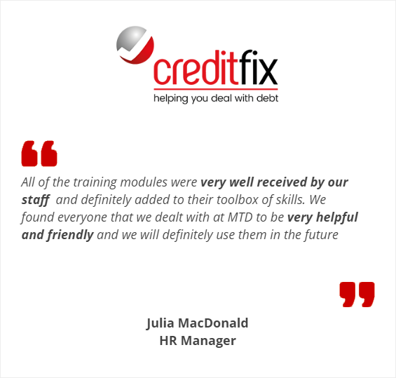 Creditfix testimonial