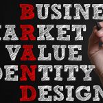 Business Market Value Identity Design. Brand advertising marketing strategy identity business concept.