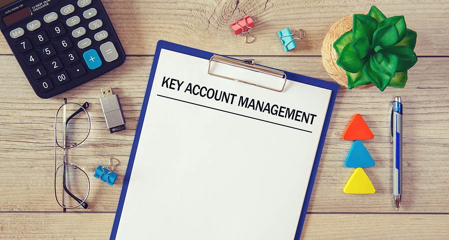 Key Account Anagement Is Written On A Documents, On An Office De