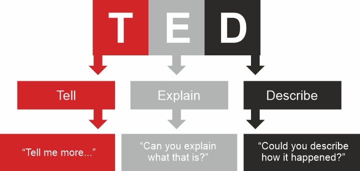 TED Tell Explain Describe