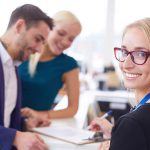 A sales person asking a customer some questions