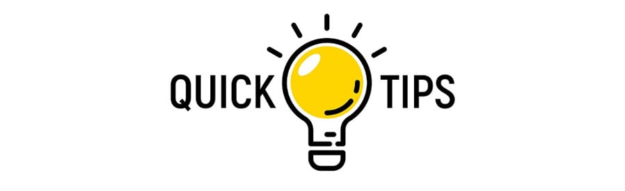 quick tips light bulb