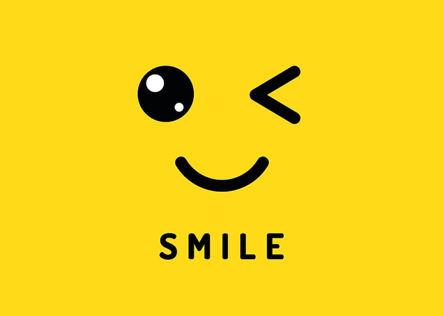 smile yellow illustration