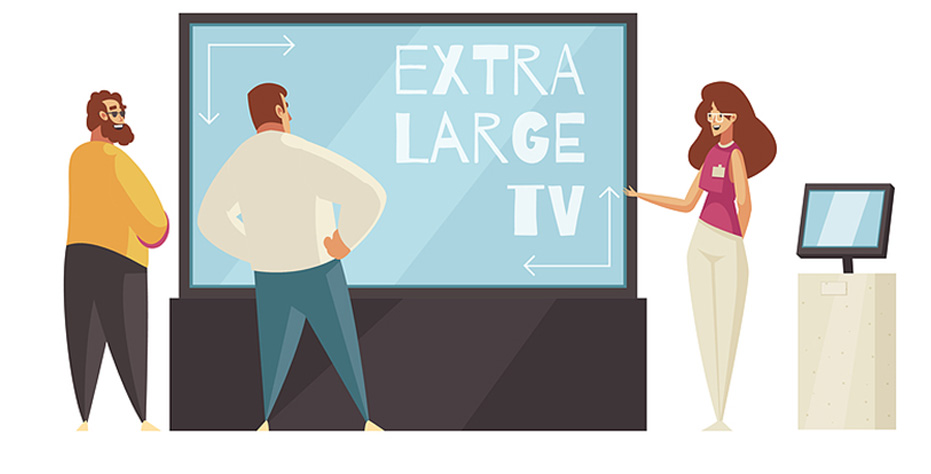 extra large tv