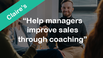 Help managers improve sales through coaching